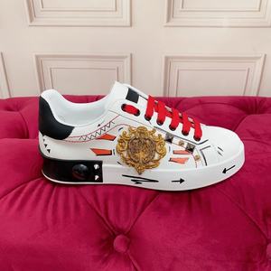 Zapatos Deportivos de PU para Hombre, Diseño Personalizado, Modernos y Lujosos, con Cierre de Calcetín y Amortiguación, Patrón de Dibujos - Product Image 1