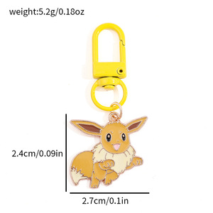 Mini Llavero de Esmalte con Dije de Anime, Figura Clásica de Pokémon con Gancho de Clip Colorido para Accesorio de Moda y Uso Diario - Product Image 6