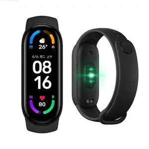 Originele Globale Versie Mi Band 6 Sport Polsband Hartslag Fitness Tracker Amoled Scherm Smart Band Armband