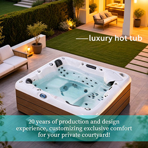 Bain à remous de luxe pour 4 personnes, spa extérieur, bain à remous avec jacuzzi - Product Image 3