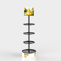 Présentoir à boissons multicouche personnalisé porte-boisson sur pied Matel présentoir de bouteille de canette de soda