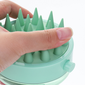 New Arrival Refillable Hair <b>Shampoo</b> Conditioner Silicone Scalp Massager <b>Shampoo</b> Brush With Liquid <b>Dispenser</b> - Product Image 4