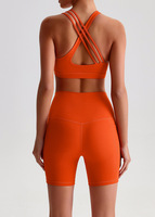 Nouvelle Collection Printemps/Été – Short de Yoga Taille Mi-Haute Couleur Unie – Effet Daim Double Face – Extensible et Respirant