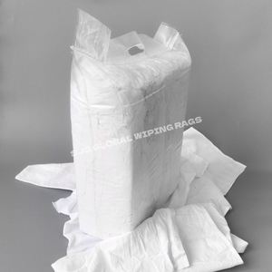 Trapos de algodón blanco de 10 kg para limpieza industrial, trapos cortados, trapos de algodón marino T-Shi recuperados para limpieza. - Product Image 1