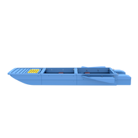 Réservoirs flottants modulaires en PE pour toit de voiture, trois places, épaissis, robustes, écologiques, recyclables, extra larges pour l'entretien des panneaux photovoltaïques