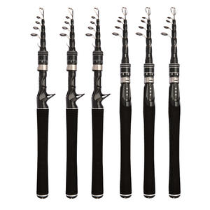 Caña de Pescar Telescópica de Fibra de Carbono de 45 cm, Retráctil, Mango Recto, para Pesca en Mar, Agua Dulce, Océano y Playa - Product Image 3