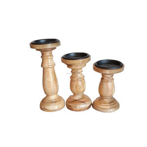 Candelabro de madera de alta calidad, soporte elegante con el mejor diseño, color madera natural, decoración del hogar - Product Image 2