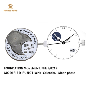 Original NH35 Movement Modified Big Date Moon Phase 24 Jewels Automatic Caliber for OEM Custom Brand <b>Watches</b> manufacturer - Product Image 1