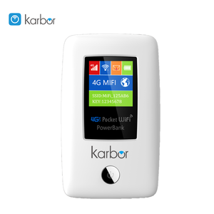Routeur <span class=keywords><strong>WiFi</strong></span> 4G LTE sans fil 2,4 GHz Karbor OEM ODM avec VPN et VoIP, batterie longue durée 6000 mAh, 300 Mbps pour les voyages en extérieur - Product Image 1