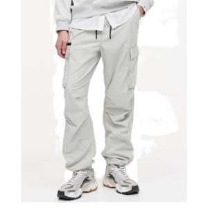 Oversized Casual Solid Lightweight Mid Waist Trouser Pent <b>Men</b> Autumn Breathable Sport Beach Gym Basketball - Product Image 2