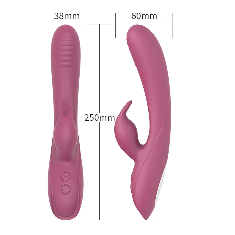 Nuevo juguete del sexo del vibrador del consolador de la vibración de las velocidades del estimulador 7 del punto de G del ambiente del conejo de la llegada para las mujeres