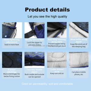 Saco de Dormir Infantil con Diseño 3D de Cielo Estrellado para Niños, para Acampar al Aire Libre, Viajar - Product Image 4