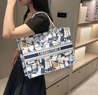 Bolsa de Fieltro Reutilizable de Gran Capacidad con Patrones Personalizados, Bolsa de Mano de Fieltro Promocional, Regalo Promocional