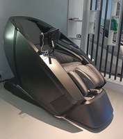 2025 conception originale usine chine luxe noir SL piste chauffée corps balayage jambe détection zéro gravité rouleau 4D chaise de Massage AI