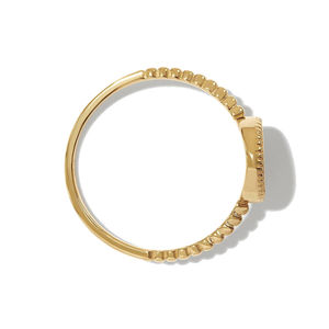 Gemnel, venta al por mayor, anillo de banda con cuentas grabado personalizado chapado en oro de 18 quilates - Product Image 6