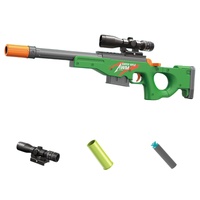 Горячая новинка: Игрушечный пистолет AWM с ручной выдачей гильз, стреляющий мягкими пулями и поролоновыми дротиками. Реалистичная стрельба, игрушка для игр на улице, подарок для детей и взрослых.