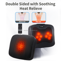 Alat Pijat Pinggang Shiatsu dengan Pemanas, Pijatan Mendalam untuk Meredakan Nyeri Punggung Bawah, Remote Control, Berbagai Mode, Pengatur Waktu Mati Otomatis