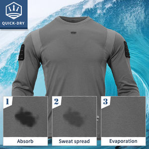 Emersongear T-Shirt da Combattimento a Maniche Lunghe per Uomo, Maglietta Tattica a Girocollo ad Asciugatura Rapida, Leggera, Assorbi Sudore, <span class=keywords><strong>Abbigliamento</strong></span> da Escursionismo - Product Image 2