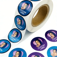 Étiquettes d'emballage personnalisées en gros avec logo, formes variées, papier texturé de luxe, impression couleur pour autocollants