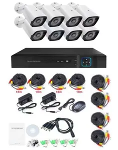 工厂价格防水 dvr ahd 设置 8 频道闭路电视摄像机系统