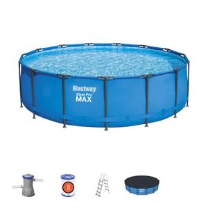 Piscina Elevada <span class=keywords><strong>Bestway</strong></span> 56438 <span class=keywords><strong>Steel</strong></span> <span class=keywords><strong>Pro</strong></span> <span class=keywords><strong>MAX</strong></span>, Piscina de Armazón para Exteriores, 4.57 m X 1.22 m - Product Image 2
