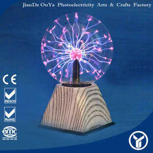 प्लग-इन प्लाज़्मा बॉल लाइट स्टैटिक बिजली की दुनिया इलेक्ट्रिक बिजली की गेंद को टच करती है - Product Image 6