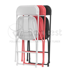 Silla Plegable Blanca de Plástico para Eventos Benjia de Fábrica, Venta al por Mayor, 45*45*80CM, Gran Oferta - Product Image 6