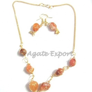 Akik cayó jaula collar conjunto - Product Image 1