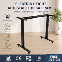 Produits certifiés CE RoHS en promotion : Cadre de bureau assis-debout Mbly confortable à levage rapide avec poulies