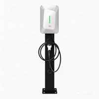 Borne de recharge murale pour véhicules électriques en gros 7KW 11KW 22KW Type 2 Monophasé Triphasé AC 16A 32A
