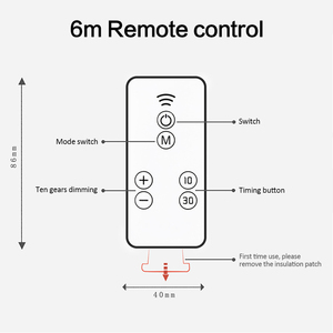 Night <b>Light</b> Portable Usb <b>Plug</b> Durable Elliptical Remote Control Lighting Decoration Bedroom Lamp Secure Fast Charging Wall Lamp - Product Image 4