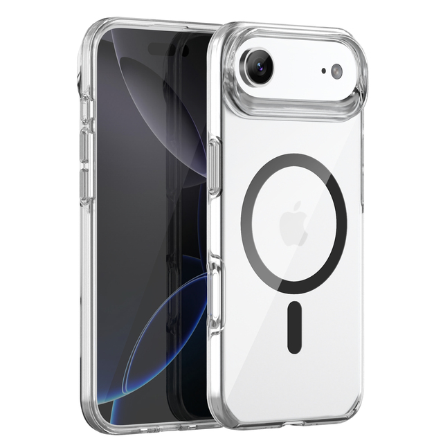 Wholesale Anti-Yellowing TPU+PC Waterproof Wireless Charging Shockproof Transparent UV Slope Mobile Phone Case for 17 Air