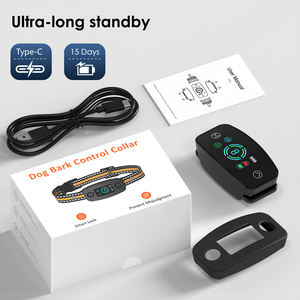 Fabrik preis Hunde training Halsband Oem Anti Barking Halsband Mehrere kunden spezifische Beep Vibration <span class=keywords><strong>Shock</strong></span> Mode Smart <span class=keywords><strong>Dog</strong></span> Bark Halsbänder - Product Image 4