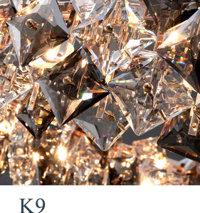 Nordic Modern square Crystal Luxury Pendant Light <b>Chrome</b> LED Hanging Lights K9 Crystal <b>Chandelier</b> - Product Image 4