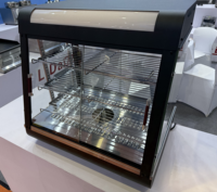 Vitrine chauffante électrique de comptoir pour aliments commerciaux, présentoir chauffant pour tartes et plats chauds, vitrine chauffante pour pâtisseries et snacks