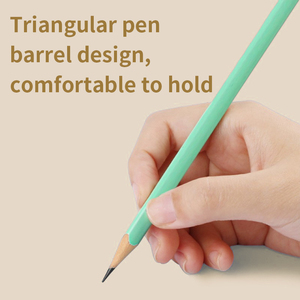 Pensil Promosi HB Hitam Stylish, Dapat Disesuaikan dengan Logo, Bentuk Segitiga, Bodi Plastik, Desain Gratis, Standar Digital - Product Image 5