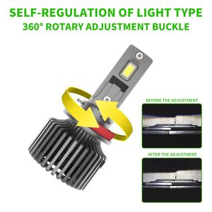 Kits de conversion LED automobiles H7 A8F à longue durée de vie, sans dégradation, 150W, 12000Lm, 6500K, 9-63V pour les flottes de taxis urbains et de VTC - Product Image 2