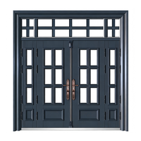 Puerta de Entrada de Alta Seguridad de Aleación de Zinc con Diseño Personalizado Único, Puerta Zamak de Fábrica para Villa, Resistente al Fuego, Estilo Caribeño