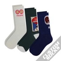 FREE DESIGN & MOCK-UP Chaussettes en coton pour femmes logo Personnalisez les chaussettes pour femmes avec votre propre logo