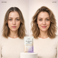 Tisu Sampo Kering 19ml Buatan Pabrik, Volume Instan, Menyerap Minyak, Menyegarkan Kulit Kepala, Tanpa Bilas, Tisu Rambut Kemasan Sachet Individual