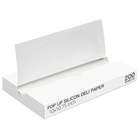 Papier alimentaire en gros, imprimé, intercalé, 10x10,75 pouces, qualité alimentaire, feuilles de papier ciré pour emballage de hamburgers et sandwichs