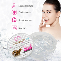 Gel hydratant naturel bio à base d'escargot Disaar avec collagène, soin réparateur pour le visage, gel apaisant pour la réparation après soleil