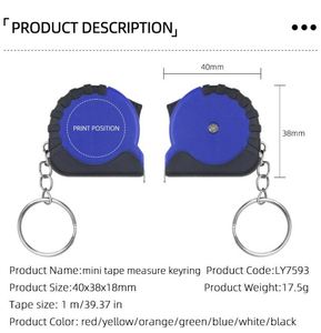 Portable Mini Measuring Tape with Logo 1m Practical Promotional <b>Gifts</b> - Product Image 5