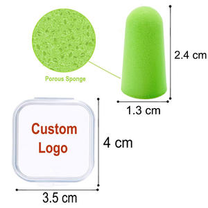 سدادات أذن فوم على شكل جرس قابلة للتخصيص سدادات أذن للنوم مع حقيبة حمل - Product Image 3