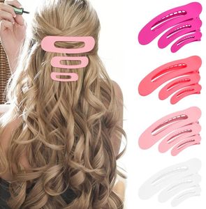 千金批发定制Logo哑光发夹套装大号防滑发夹女简约塑料发饰 - Product Image 4