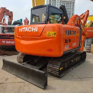 Mini-excavatrice Hitachi ZX60 d'occasion, petite taille, prix abordable, excellente qualité, équipement d'excavation d'origine avec lame - Product Image 2