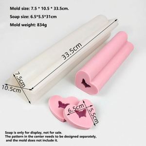 Wholesale White Soap Silicone <b>Mold</b> Soap DIY Making Tool Heart Shape <b>Candle</b> Soap <b>Mold</b> - Product Image 4