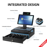 Machine de point de vente 15.6 ''tout en un systèmes de point de vente/caisses enregistreuses à écran non tactile pour petite entreprise S6