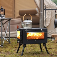 Poêle à bois moderne Luling pour tente, camping en plein air, voyages et chauffage, idéal pour les aventures en extérieur toute l'année