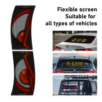 Panneau LED matriciel RGB pour camion, panneau LED pour voiture, programmable DIY, contrôle par application, lumière publicitaire défilante
